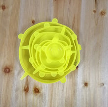 Load image into Gallery viewer, 6 pack Smile Silicone Fresh-keeping Lids Plastic Wrap Bowl Cover Fresh Cover Stretch Cover Elastic Seal Cover